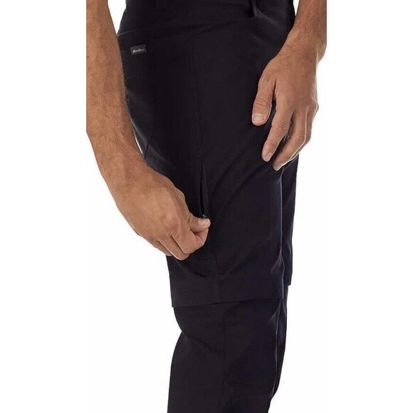 Eddie Bauer Men’s Convertible Tech Pants UPF 50+ Pockets Black Sz 36x32 - Picture 3 of 10
